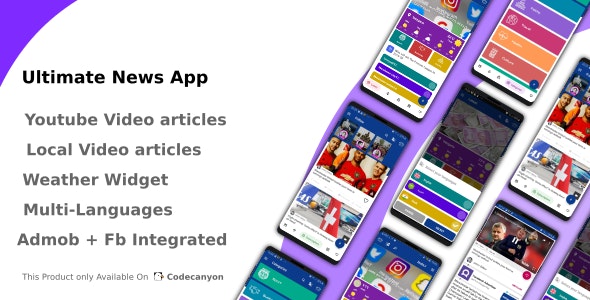 6157161832171713 دانلود سورس کد اندروید Ultimate News App