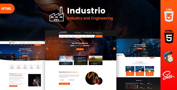 904938778533794117 دانلود قالب HTML صنعتی حرفه ای Industrio