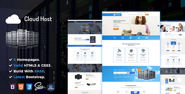 440359329608271706 دانلود قالب سایت شرکت هاستینگ حرفه ای Cloud Host