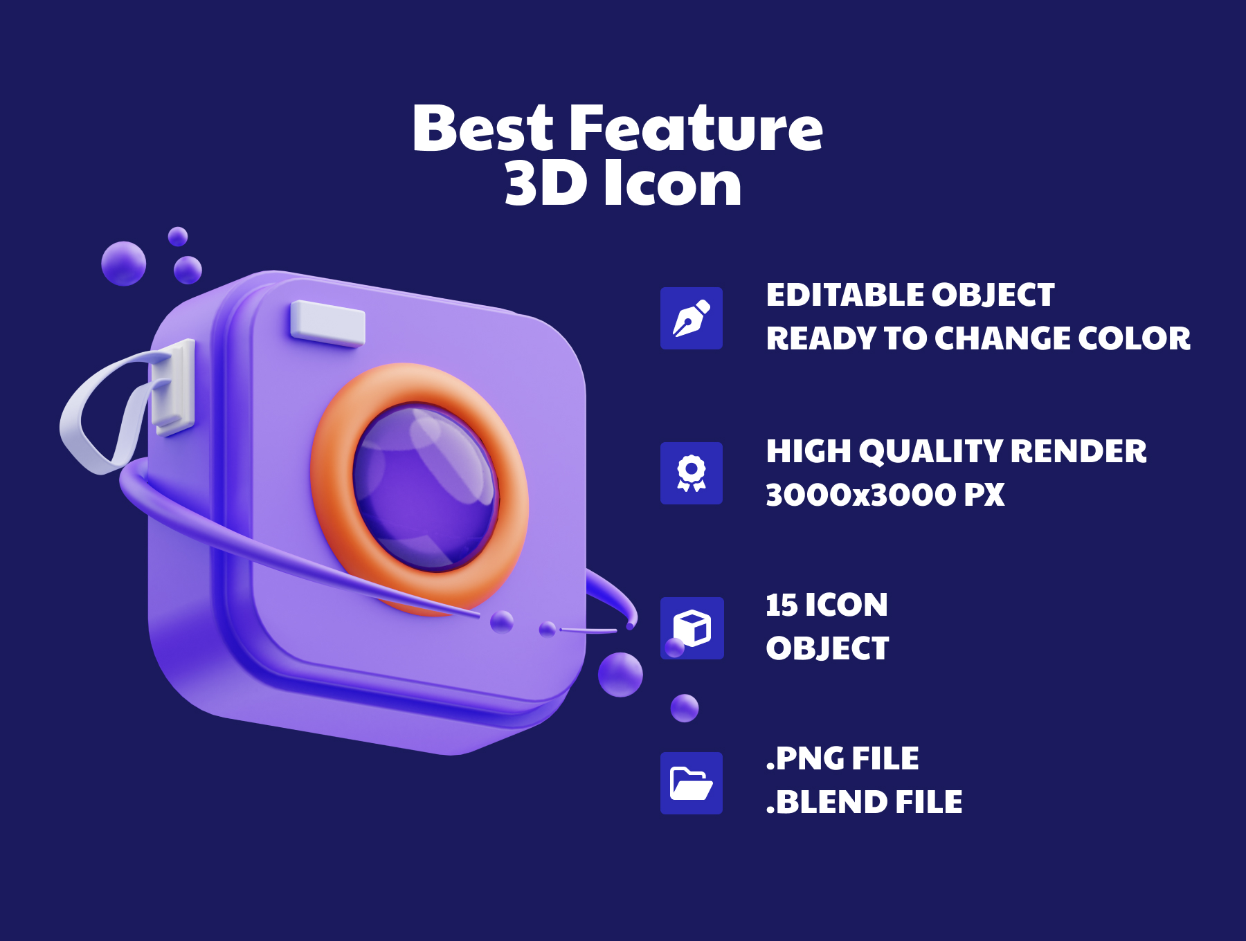 دانلود مجموعه آیکون User Interface 3D Illustration