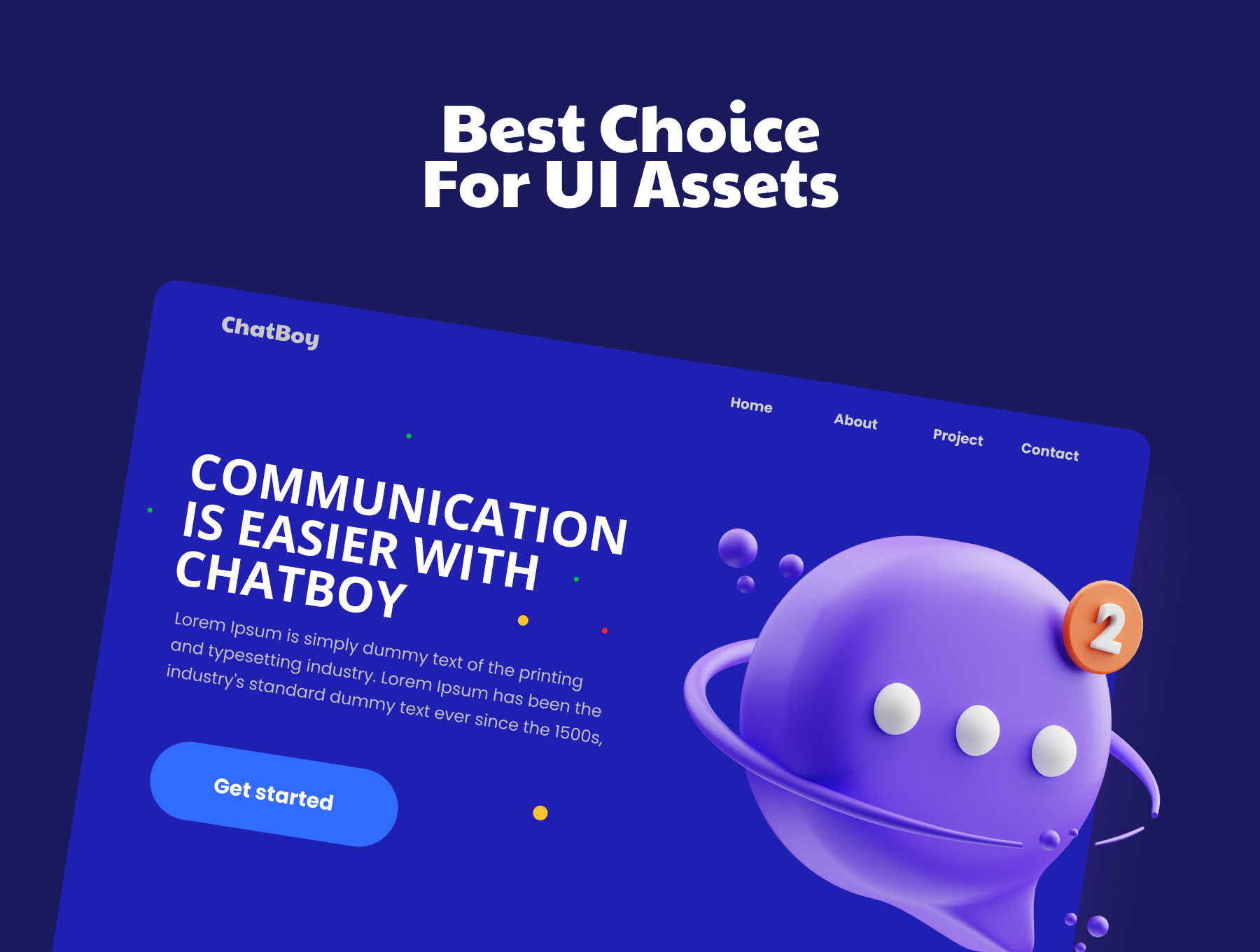 دانلود مجموعه آیکون User Interface 3D Illustration