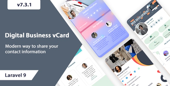 دانلود اسکریپت VCard SaaS