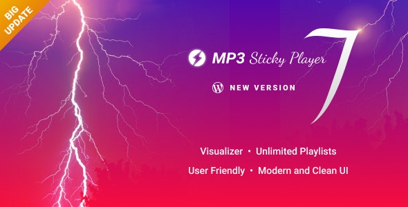 دانلود افزونه وردپرس MP3 Sticky Player - افزونه پخش کننده فرمت‌های MP3