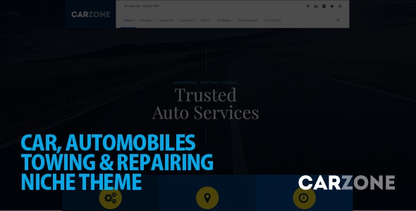 دانلود قالب خدمات تعمیر خودرو وردپرس Car Zone
