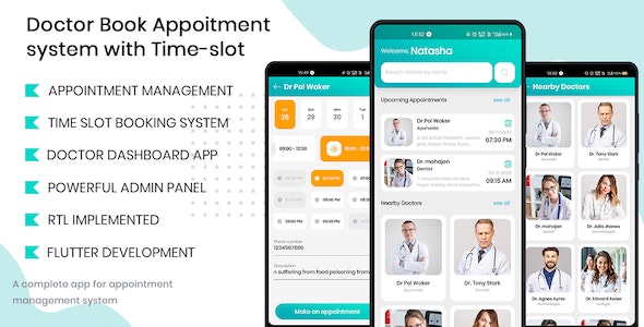 دانلود سورس کد فلاتر Doctor Finder