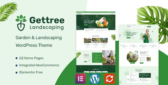 دانلود قالب باغبانی وردپرس Gettree