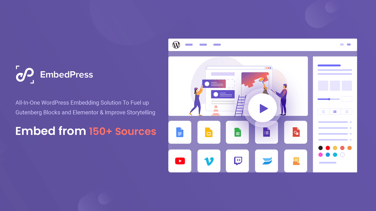 دانلود افزونه وردپرس EmbedPress Pro