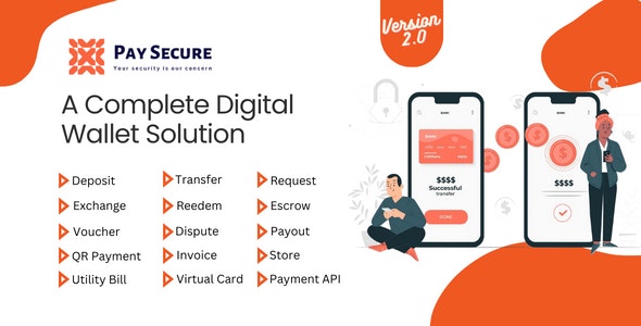 دانلود اسکریپت درگاه پرداخت و کیف پول دیجیتال Pay Secure