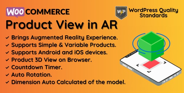 دانلود افزونه وردپرس WooCommerce Product View in AR