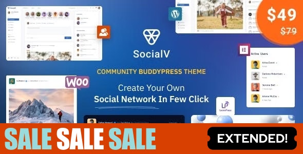 دانلود قالب وردپرس شبکه اجتماعی بادی پرس SocialV