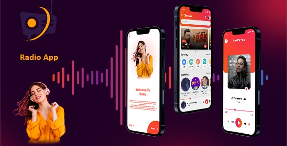 دانلود سورس اپلیکیشن فلاتر iOS و اندروید DTRadio
