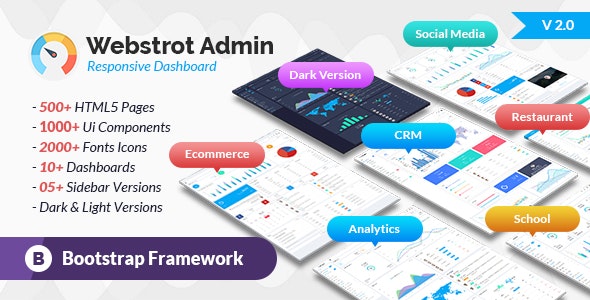 دانلود قالب سایت پنل مدیریت Webstrot Admin
