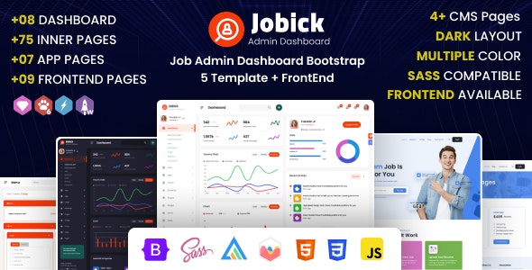 دانلود قالب چند منظوره مدیریتی Jobick