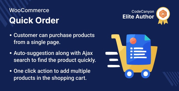دانلود افزونه ووکامرس Quick Order Plugin