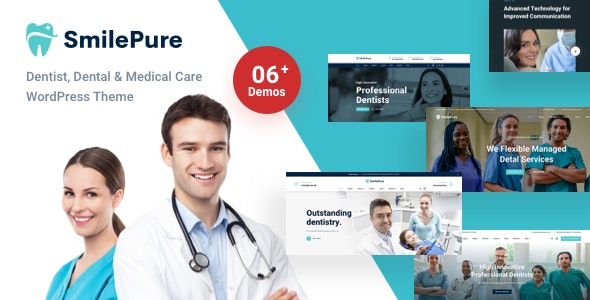 دانلود قالب دندانپزشکی وردپرس SmilePure