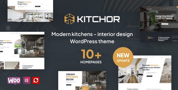 دانلود قالب طراحی داخلی وردپرس Kitchor