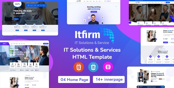 دانلود قالب سایت IT و شرکتی ITfirm