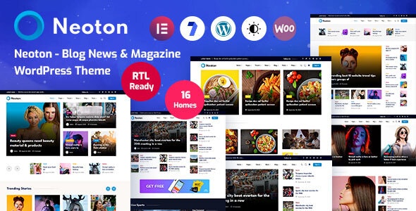 دانلود قالب مجله خبری وردپرس Neoton