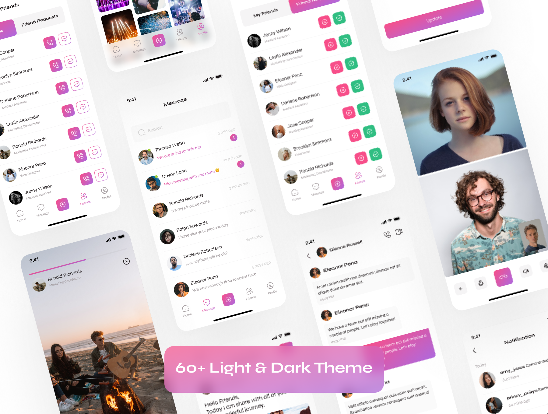دانلود رابط کاربری Social Media App UI Kit