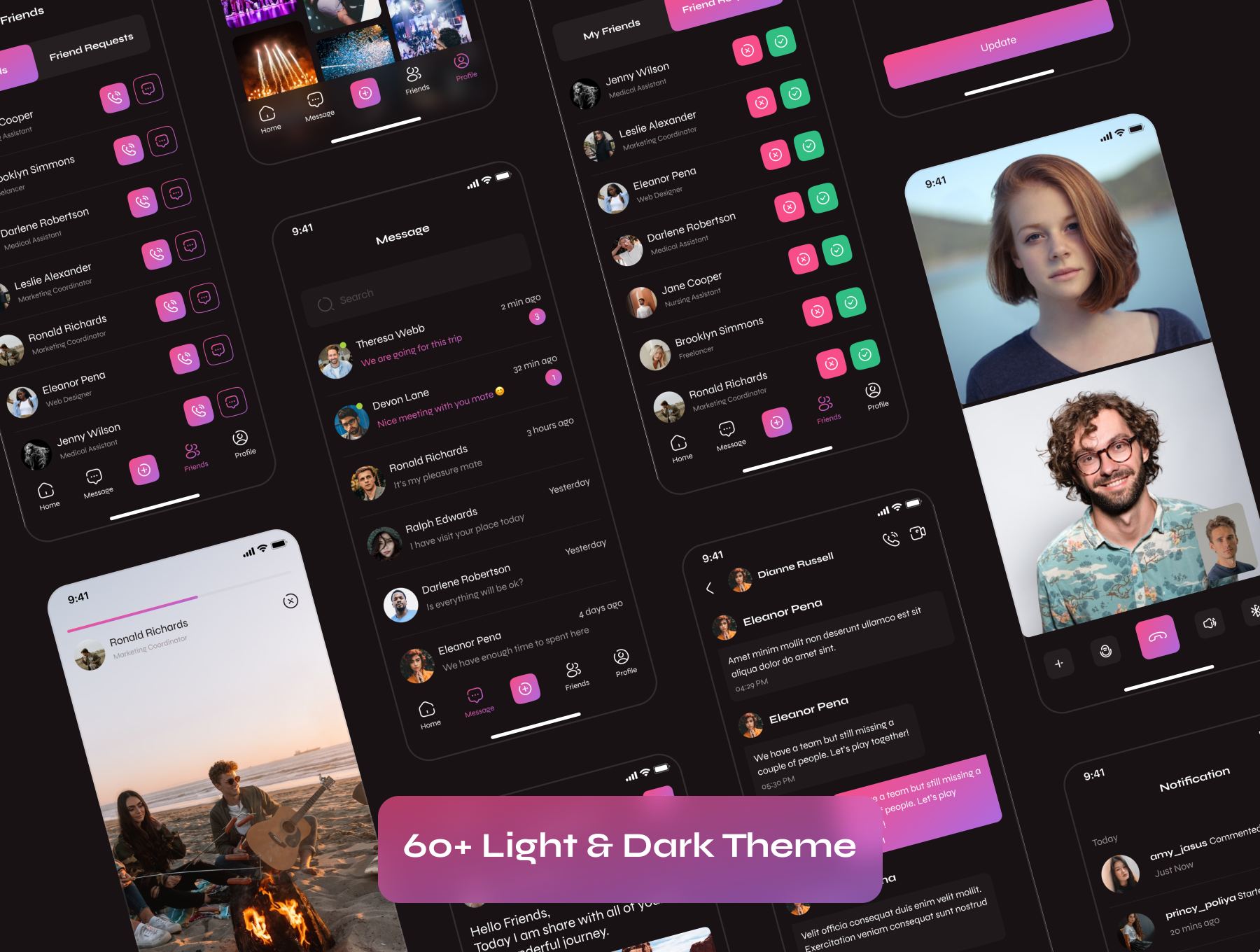 دانلود رابط کاربری Social Media App UI Kit