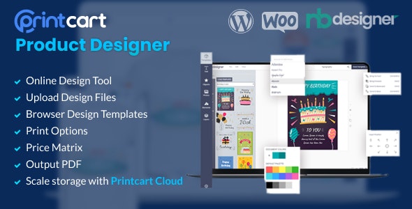 دانلود افزونه ووکامرس و وردپرس Printcart Product Designer