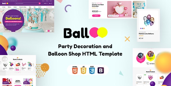 دانلود قالب HTML فروشگاهی Balloo