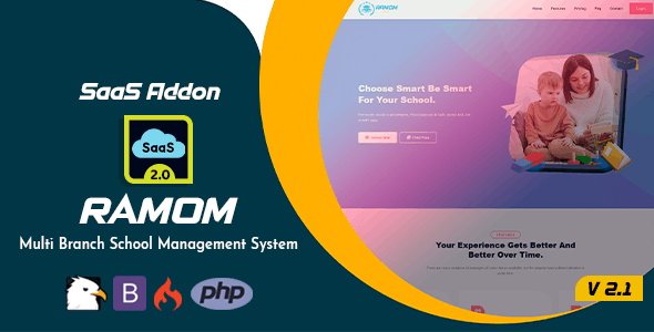 دانلود اسکریپت Ramom School Subscription (Saas)