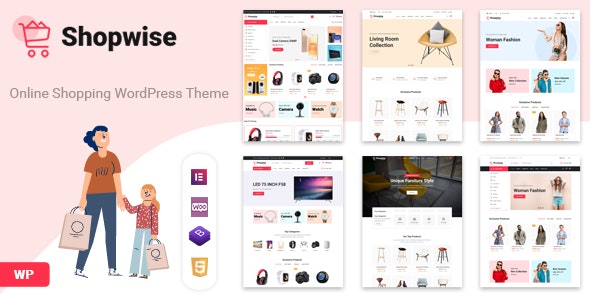 دانلود قالب فروشگاهی و راست چین ووکامرس Shopwise