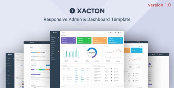 دانلود قالب سایت مدیریت و داشبورد Xacton