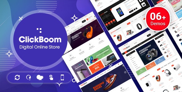 دانلود قالب وردپرس ClickBoom - پوسته فروشگاهی و راست چین ووکامرس
