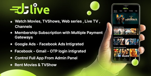 دانلود سورس اپلیکیشن اندروید DTLive + پنل مدیریت لاراول