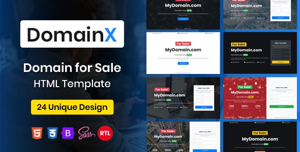 دانلود قالب سایت شرکت هاستینگ و دامنه DomainX