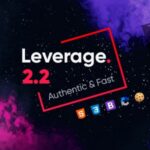 دانلود قالب نمونه کار شرکتی و خلاقانه Leverage
