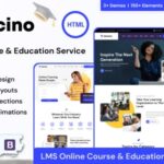 دانلود قالب سایت آزمون و دوره آنلاین Educino