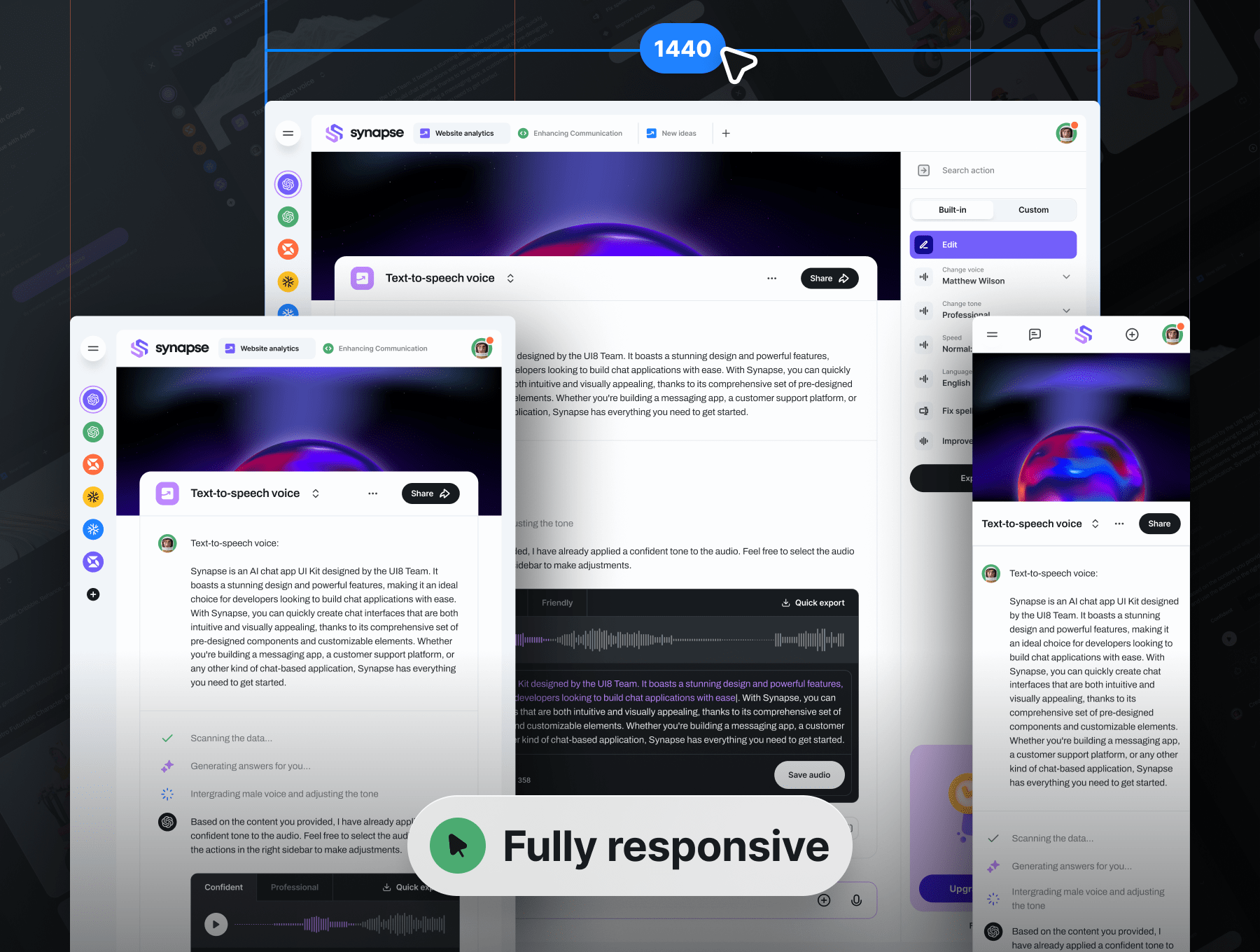 دانلود رابط کاربری Synapse - AI UI Kit
