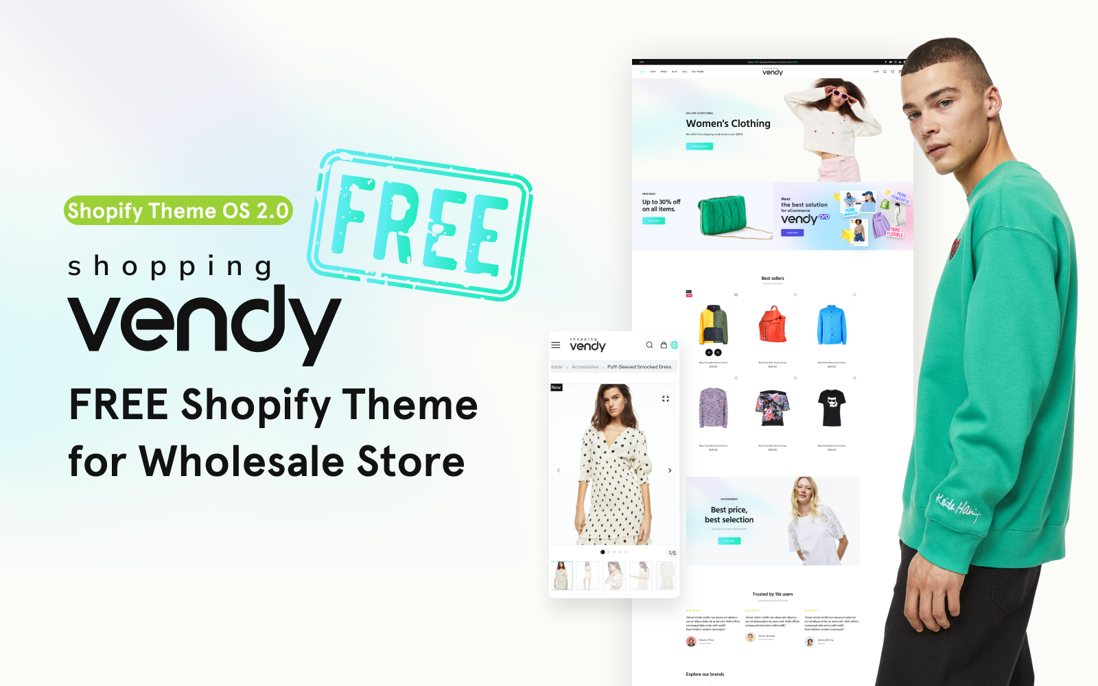 دانلود قالب شاپیفای مدرن Vendy