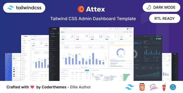 دانلود قالب مدیریت لاراول Attex