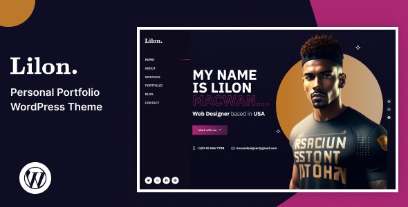 دانلود قالب نمونه کار شخصی و خلاقانه وردپرس Lilon