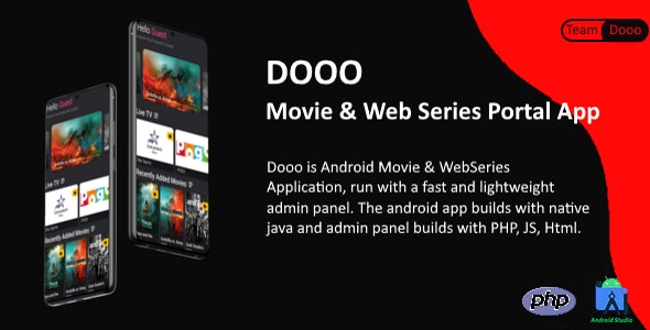 دانلود سورس اپلیکیشن اندروید فیلم و سریال Dooo