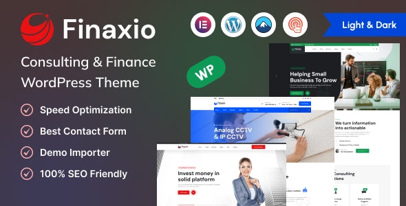 دانلود قالب شرکتی و کسب و کار وردپرس Finaxio