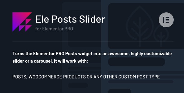 دانلود افزونه وردپرس Ele Posts Slider