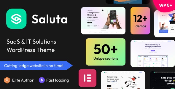 دانلود قالب شرکتی و فناوری اطلاعات وردپرس Saluta