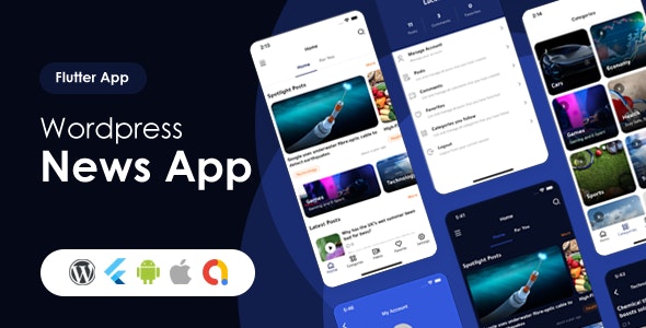 دانلود سورس اپلیکیشن فلاتر iOS و اندروید Lucodeia News