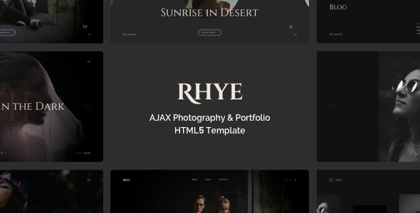 دانلود قالب سایت نمونه کار مدرن Rhye