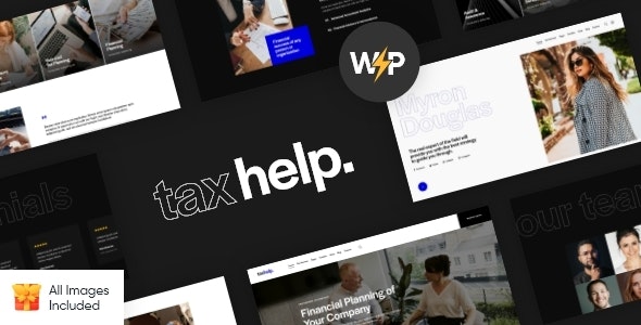 دانلود قالب شرکتی و خدمات مالی وردپرس Tax Help