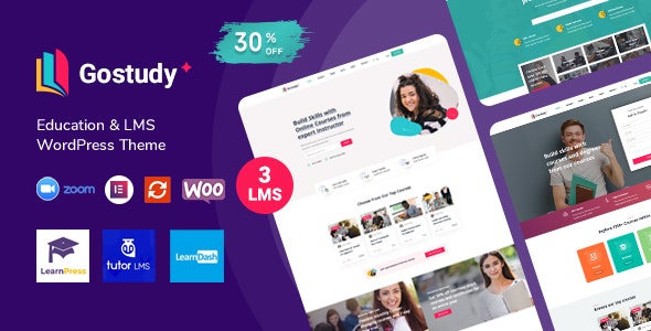 دانلود قالب آموزشی و فروش دوره آنلاین وردپرس Gostudy