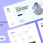 دانلود قالب سایت نمونه کار شخصی وردپرس R.Elisc