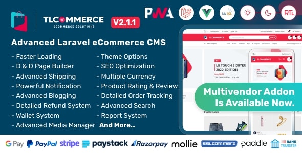دانلود اسکریپت لاراول TLCommerce