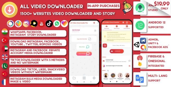 دانلود سورس اپلیکیشن اندروید All Video Downloader & StorySaver دانلود سورس اپلیکیشن اندروید All Video Downloader & StorySaver