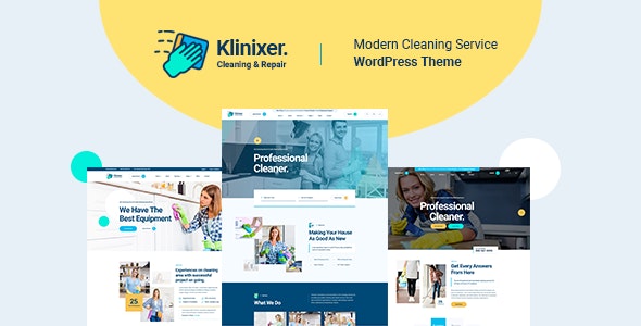 دانلود قالب شرکت خدماتی راست چین وردپرس Klinixer